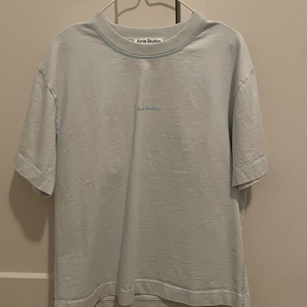 Acne Light Blue Tshirt Women XXS